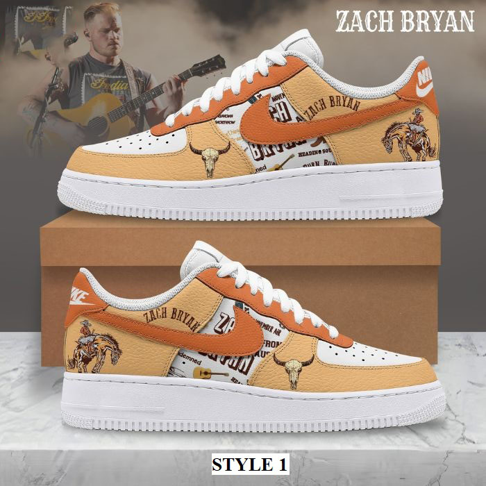 BEST Zach Bryan Nike Air Force Shoes 1