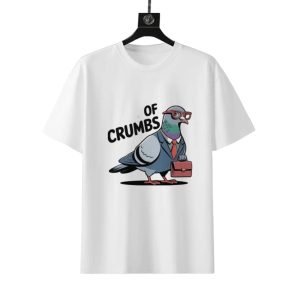 CEO of Crumbs Pigeon T-Shirt | Funny Animal Boss Graphic Tee