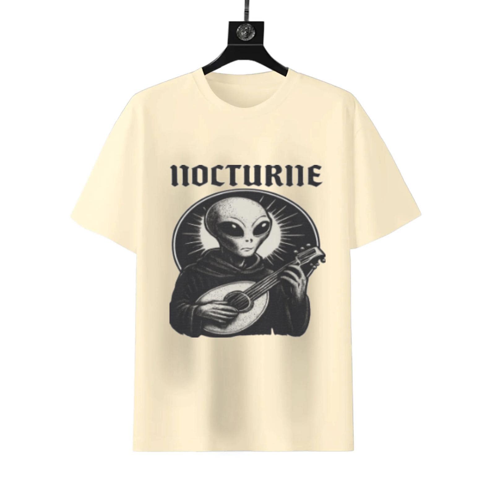 Nocturne Alien Bard T-Shirt | Front & Back Graphic Lantern Design - Image 5