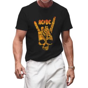 AC/DC Band T-Shirt | Official Logo Heavy Cotton Tee