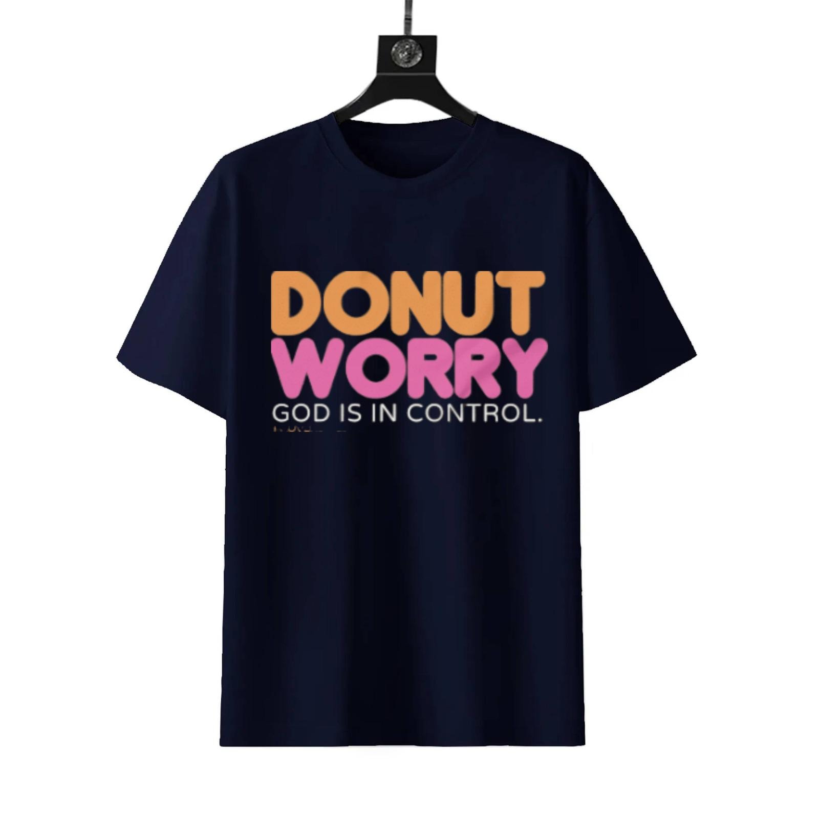 Donut Worry God Is In Control Shirt | Faith Inspired Unisex Tee - Image 7