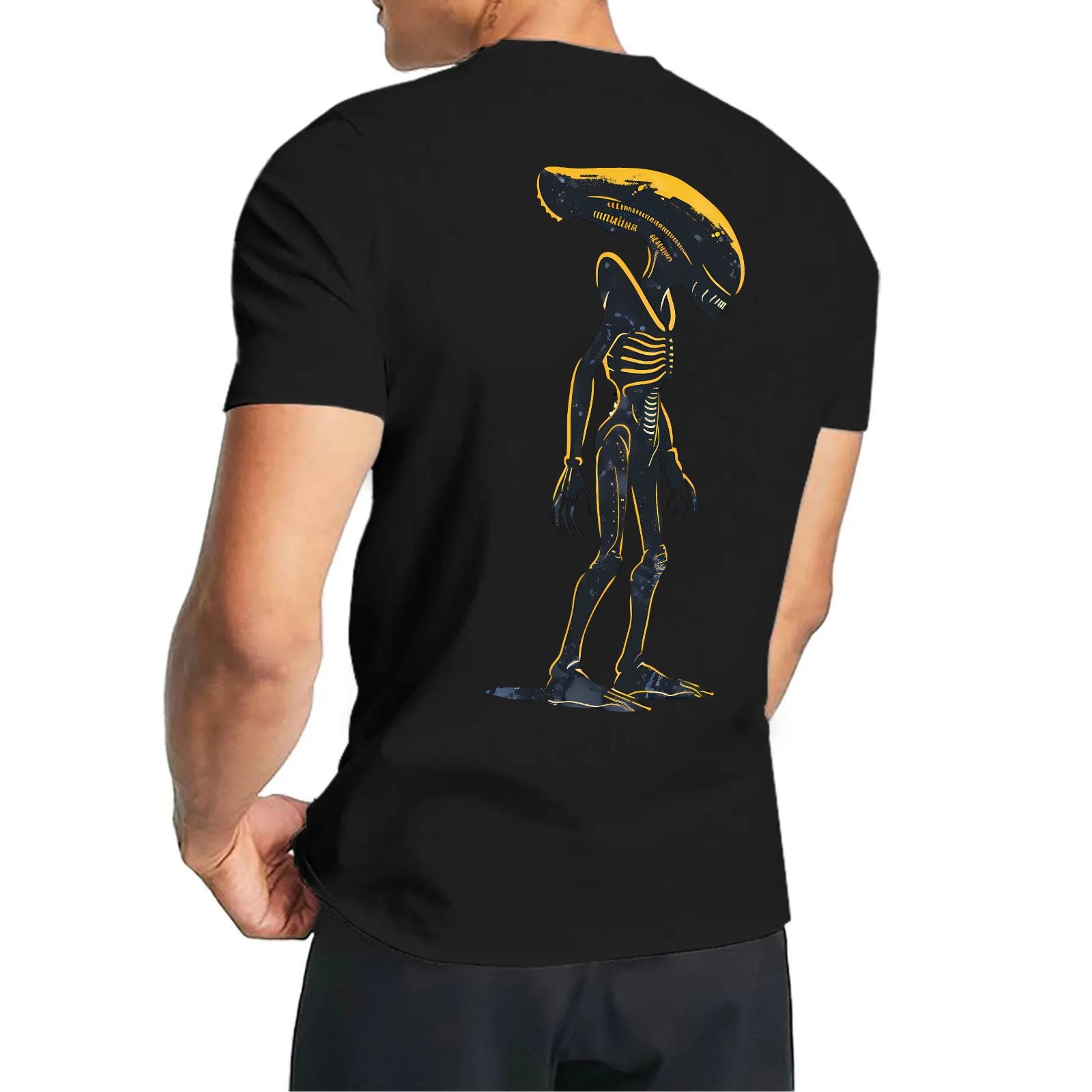 Alien Xenomorph T-Shirt | Facehugger Pod Evolution Graphic - Image 3