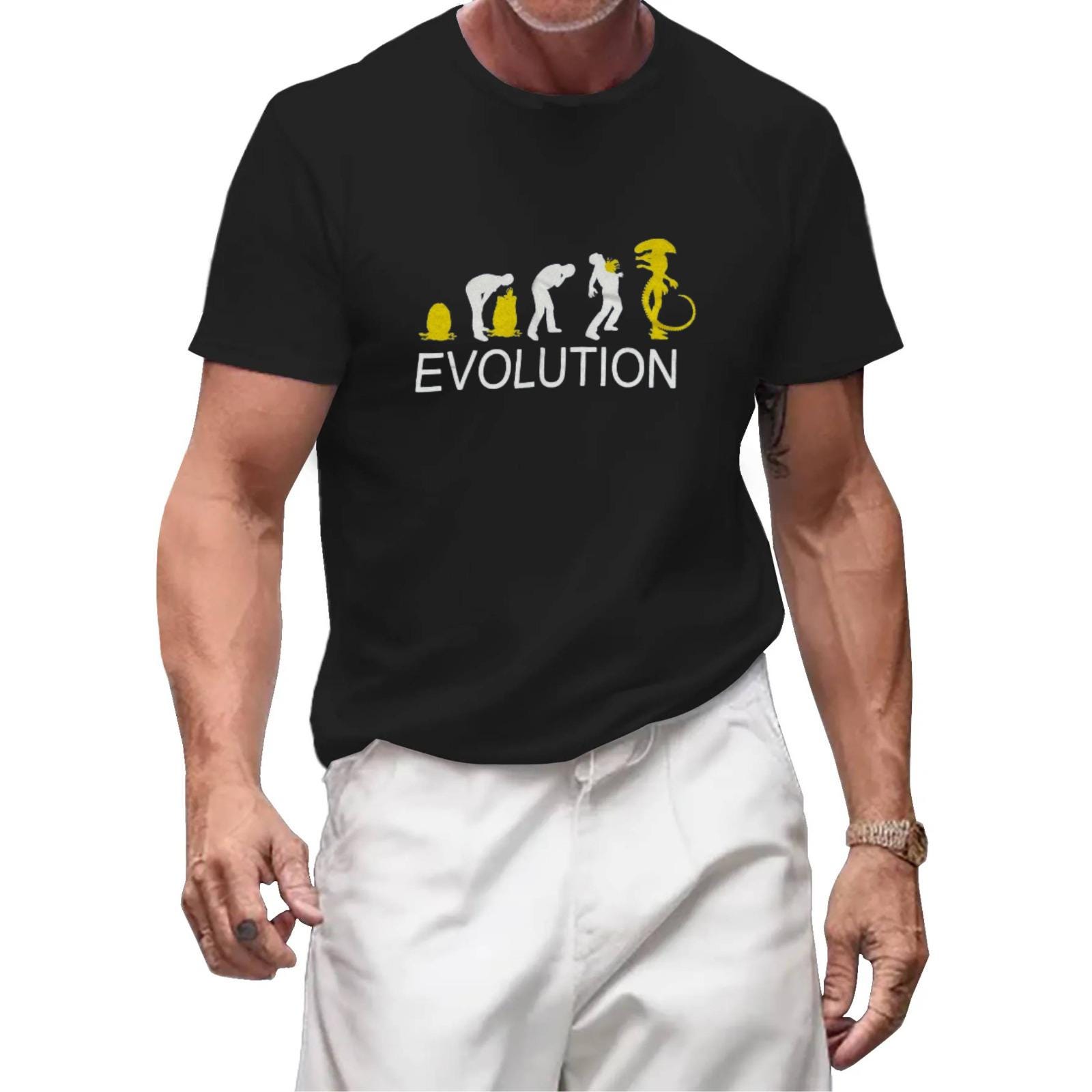 Alien Xenomorph T-Shirt | Facehugger Pod Evolution Graphic - Image 6