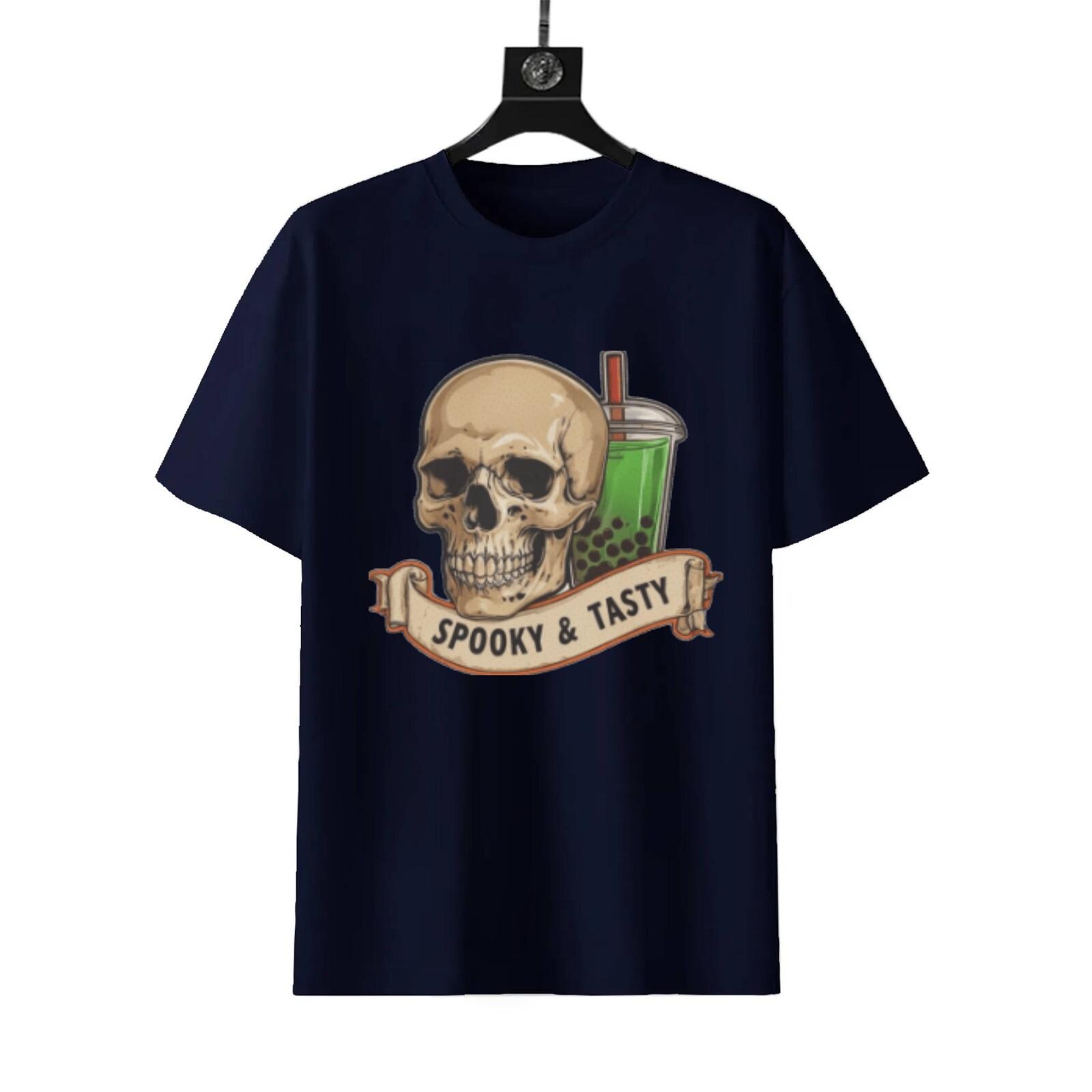 Skull Matcha Halloween T-Shirt | Spooky & Tasty Graphic Tee - Image 7