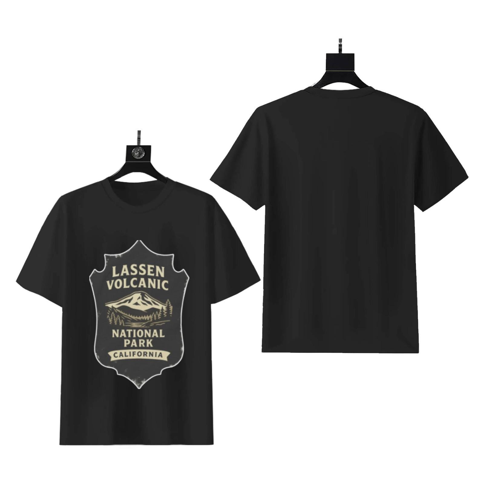 Lassen Volcanic National Park T-Shirt | California Retro Badge Tee - Image 4