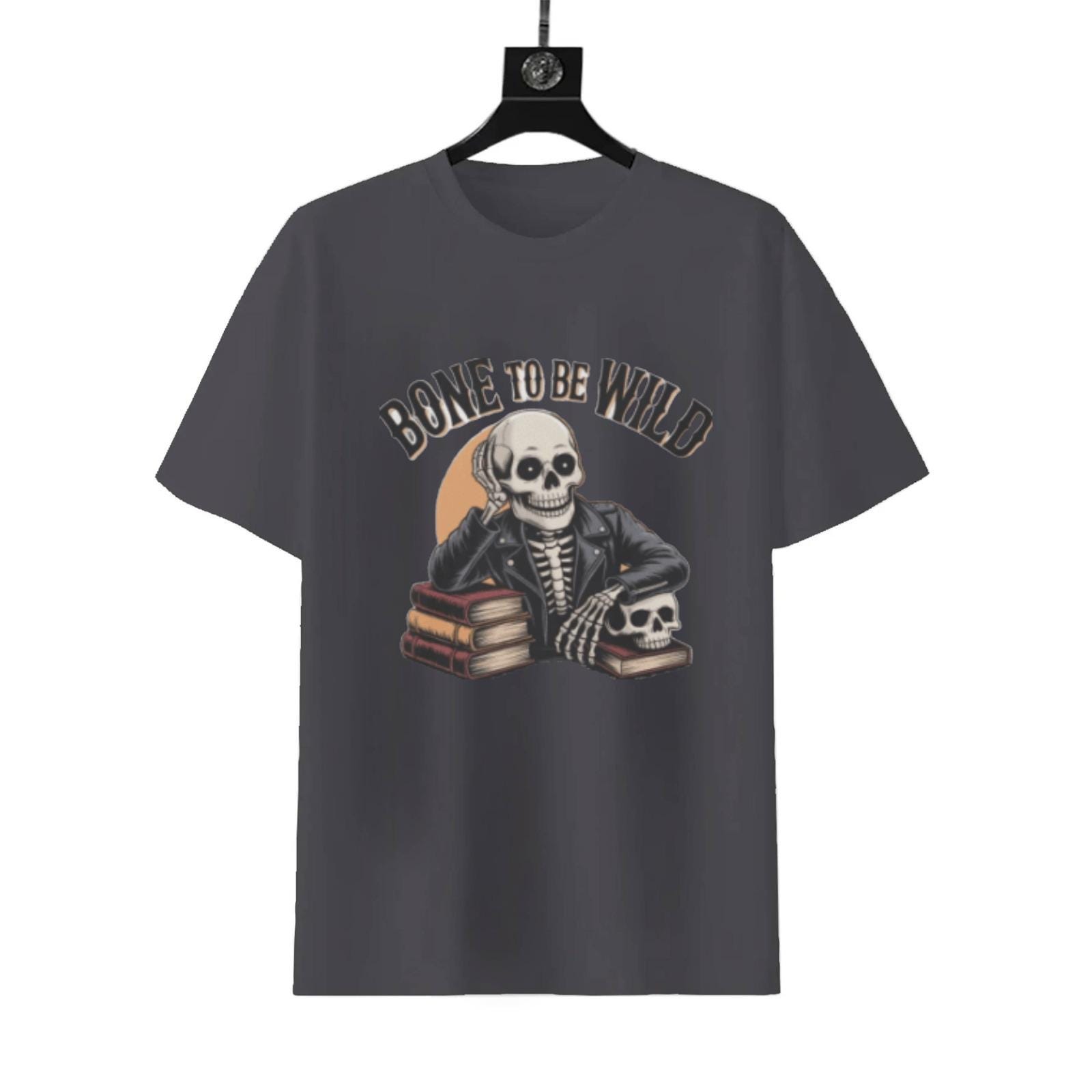 Bone To Be Wild Halloween Shirt | Boys Spooky Rock Tee - Image 6