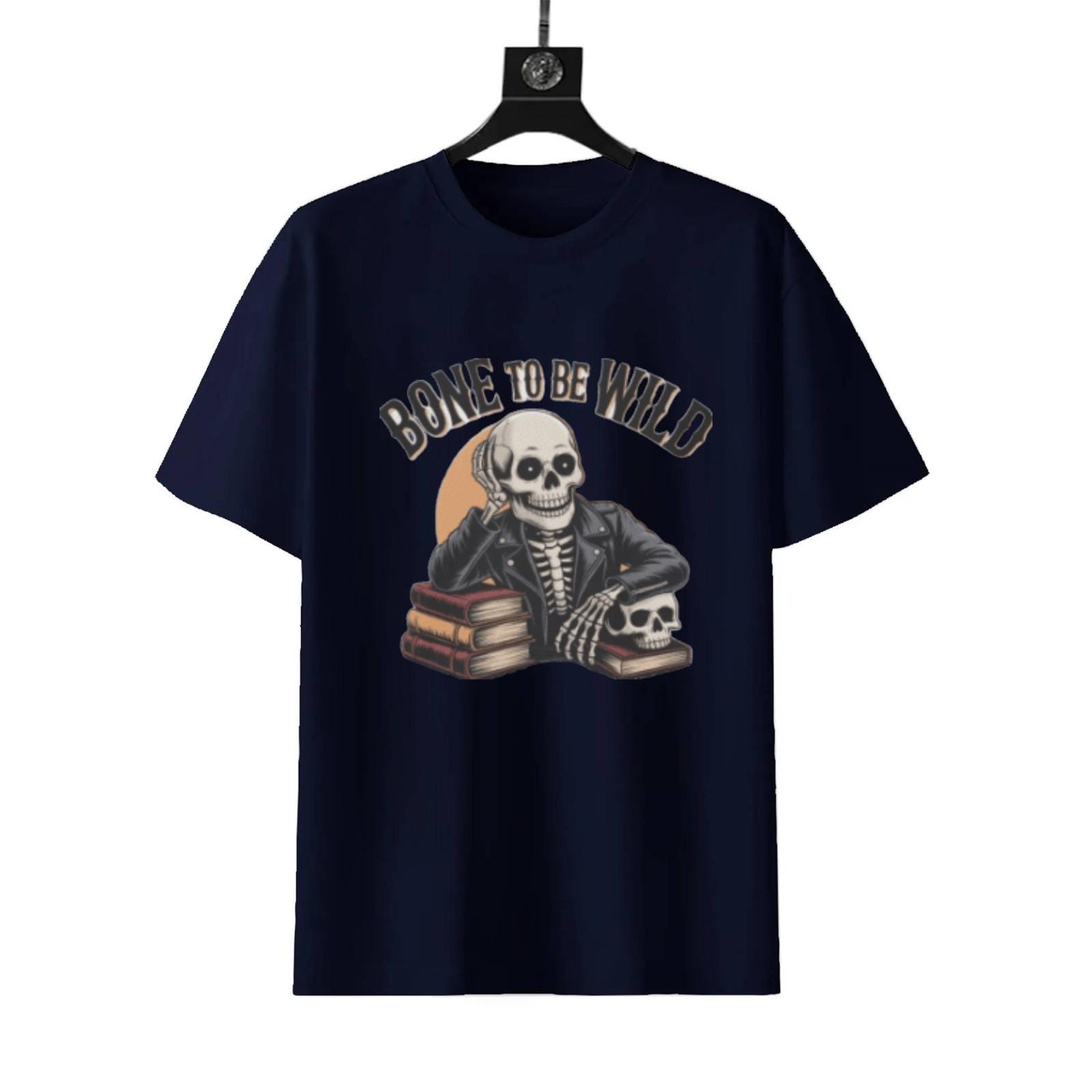 Bone To Be Wild Halloween Shirt | Boys Spooky Rock Tee - Image 8