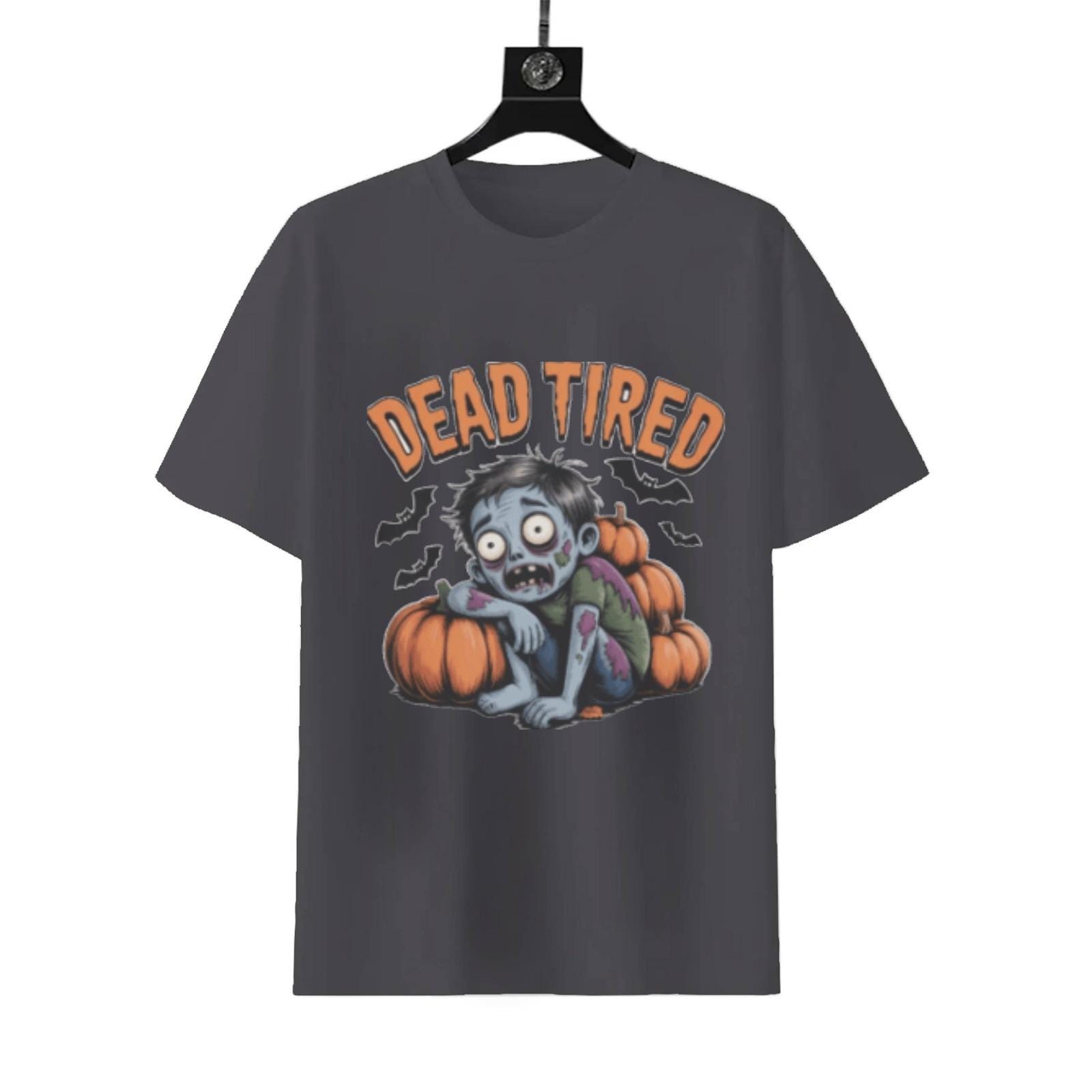 Dead Tired Halloween T-Shirt | Spooky Pun Costume Tee - Image 5