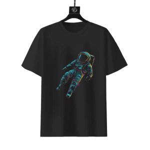 Neon Spaceman Graphic T-Shirt | Vibrant Unisex Retro Tee