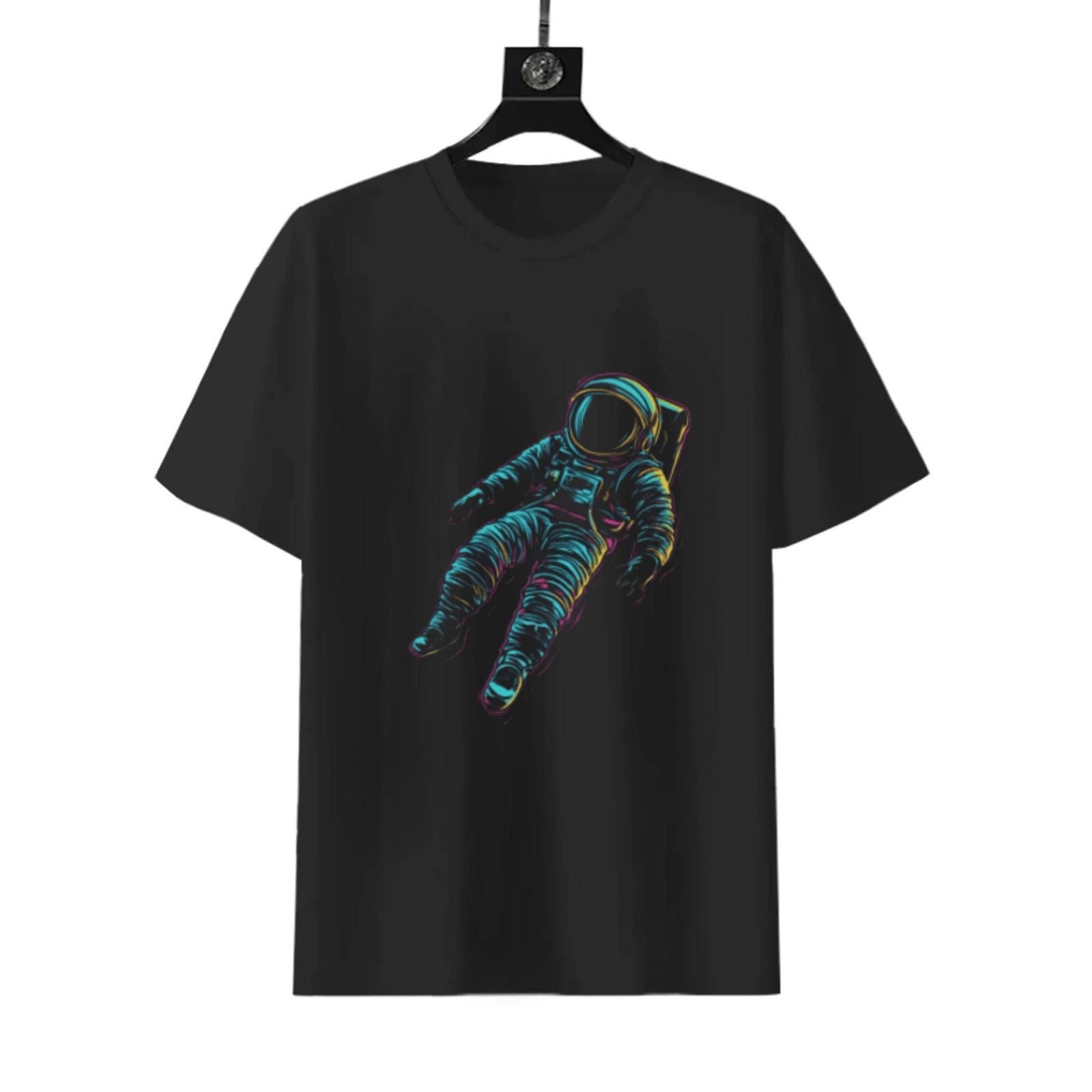 Neon Spaceman Graphic T-Shirt | Vibrant Unisex Retro Tee
