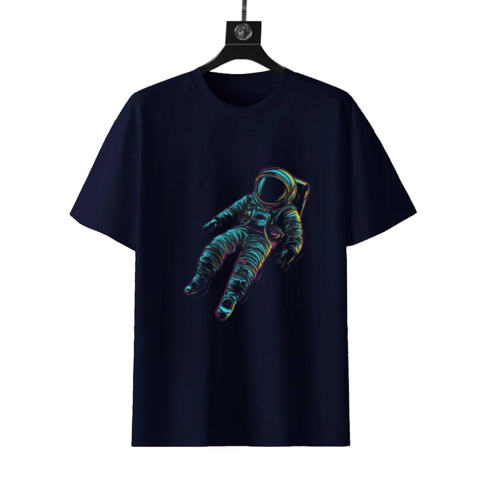Neon Spaceman Graphic T-Shirt | Vibrant Unisex Retro Tee - Image 6