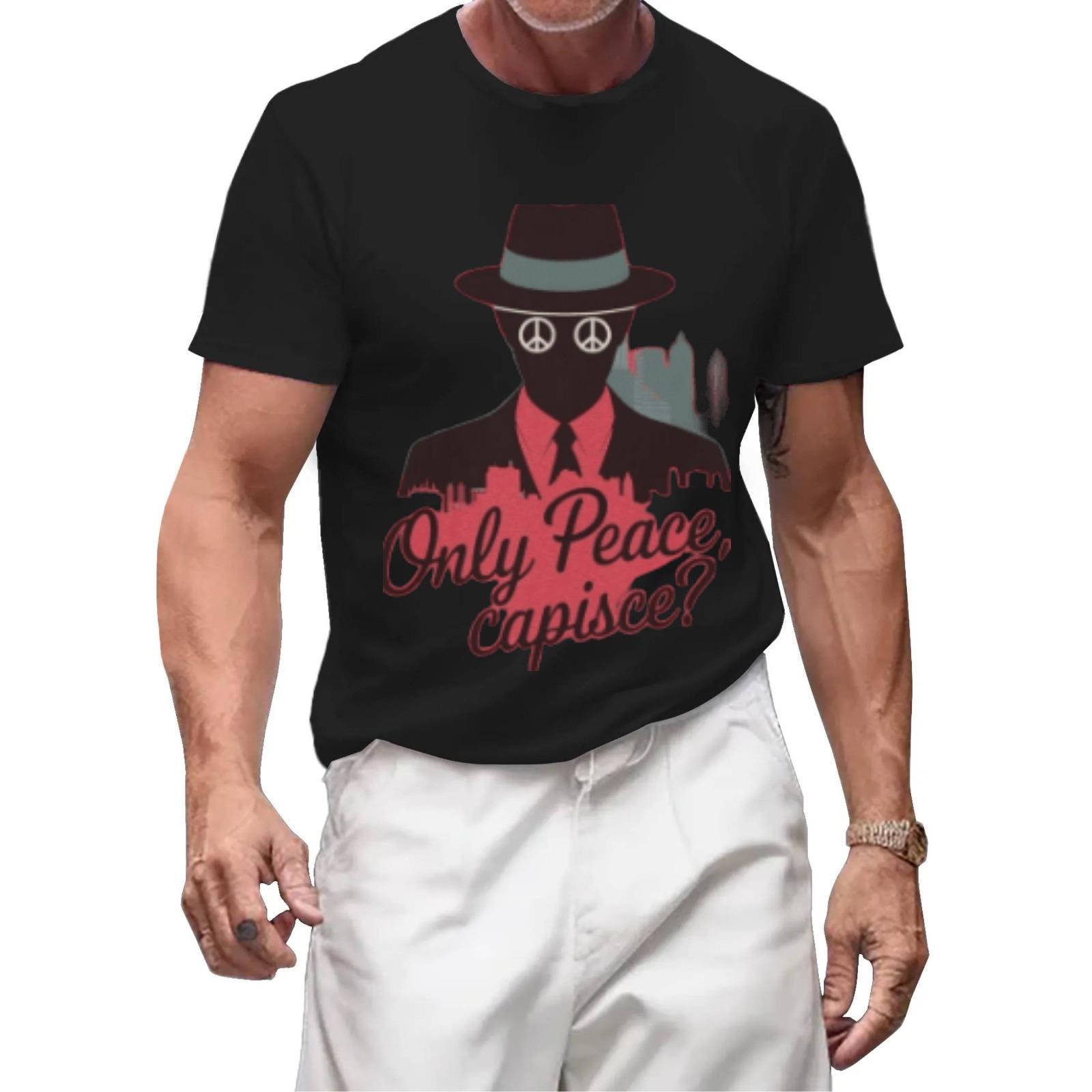 Only Peace Capisce T-Shirt | Italian Humor Graphic Tee - Image 4