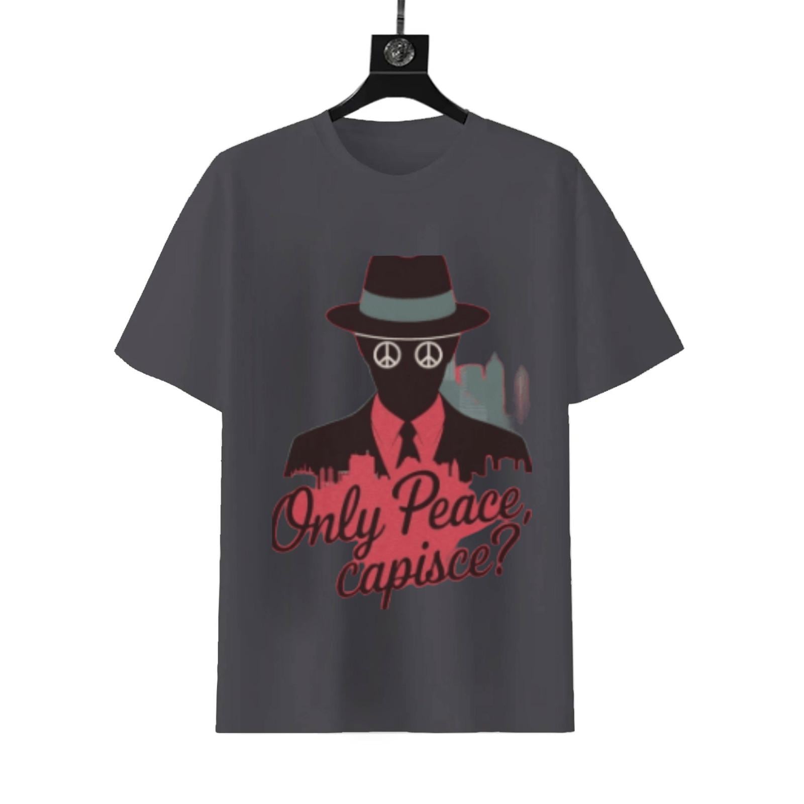 Only Peace Capisce T-Shirt | Italian Humor Graphic Tee - Image 6