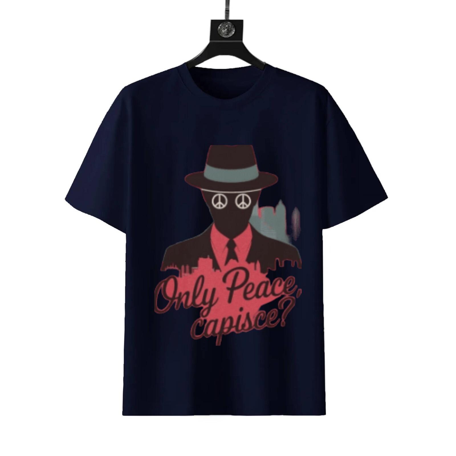 Only Peace Capisce T-Shirt | Italian Humor Graphic Tee - Image 8