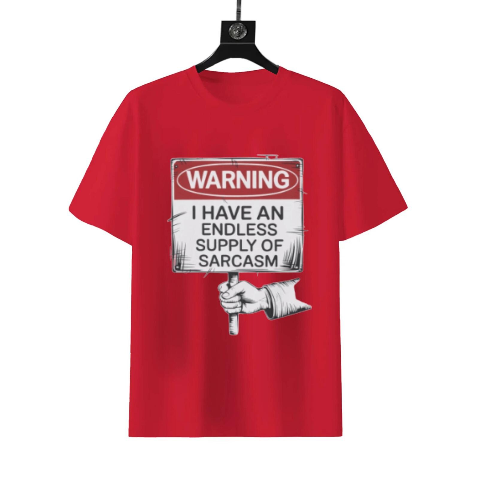 Endless Sarcasm Warning T-Shirt | Funny Unisex Graphic Tee - Image 8