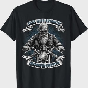 Sons of Ibuprofen Motorcycle T-Shirt | Arthritis Biker Chapter Tee