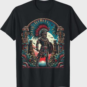 Aztec Warrior T-Shirt | Ancient Mexican Civilization Tee