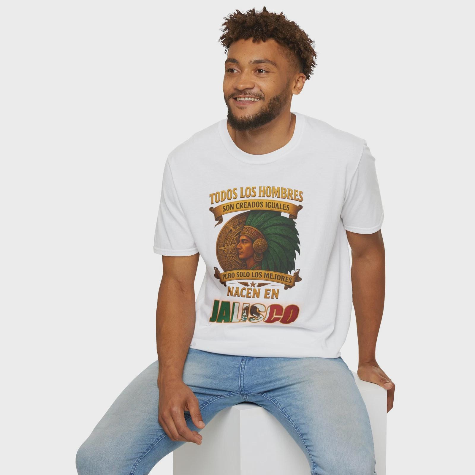 Jalisco Mexico T-Shirt | Aztec Warrior Mexican Pride Tee - Image 2