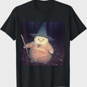 Wizard Cat Halloween T-Shirt | Weird Funny Meme Tee
