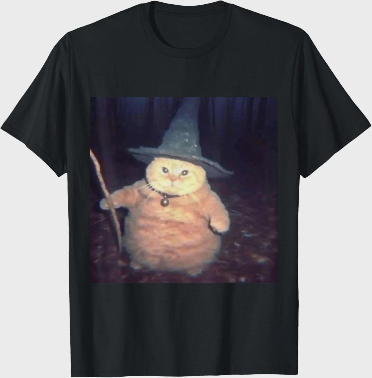 Wizard Cat Halloween T-Shirt | Weird Funny Meme Tee