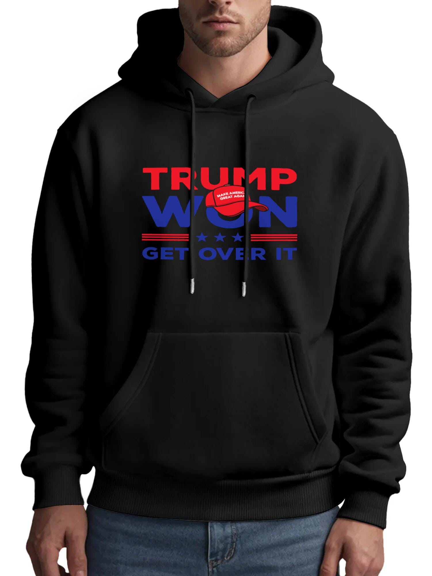 President Donald 47 sweathirt get over IT USA MAGA Fist Pump 2024 - Image 8