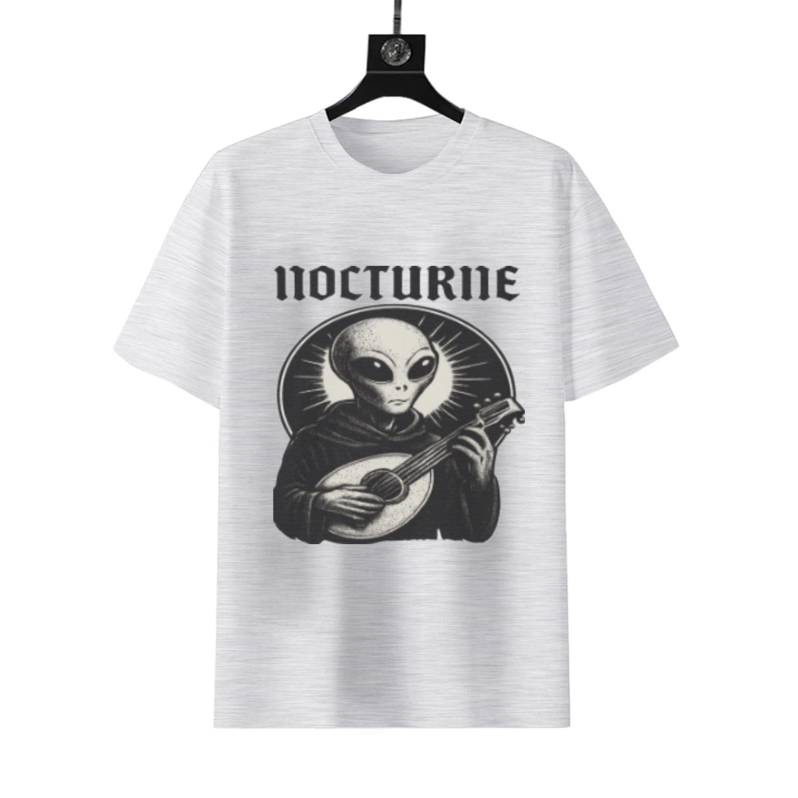 Nocturne Alien Bard T-Shirt | Front & Back Graphic Lantern Design - Image 7
