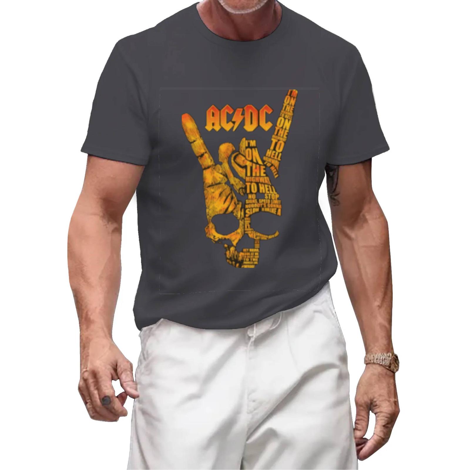 AC/DC Band T-Shirt | Official Logo Heavy Cotton Tee - Image 5