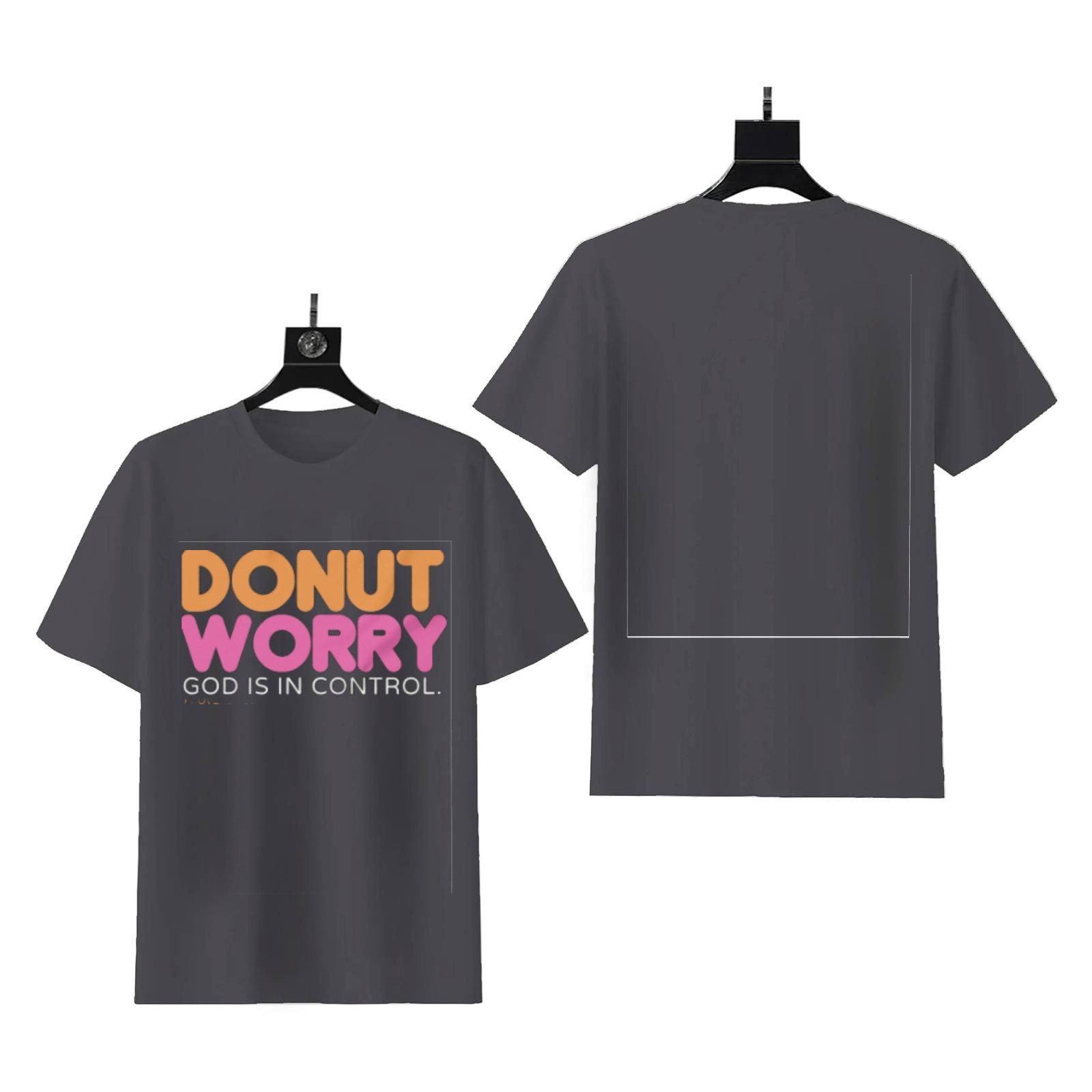 Donut Worry God Is In Control Shirt | Faith Inspired Unisex Tee - Image 5
