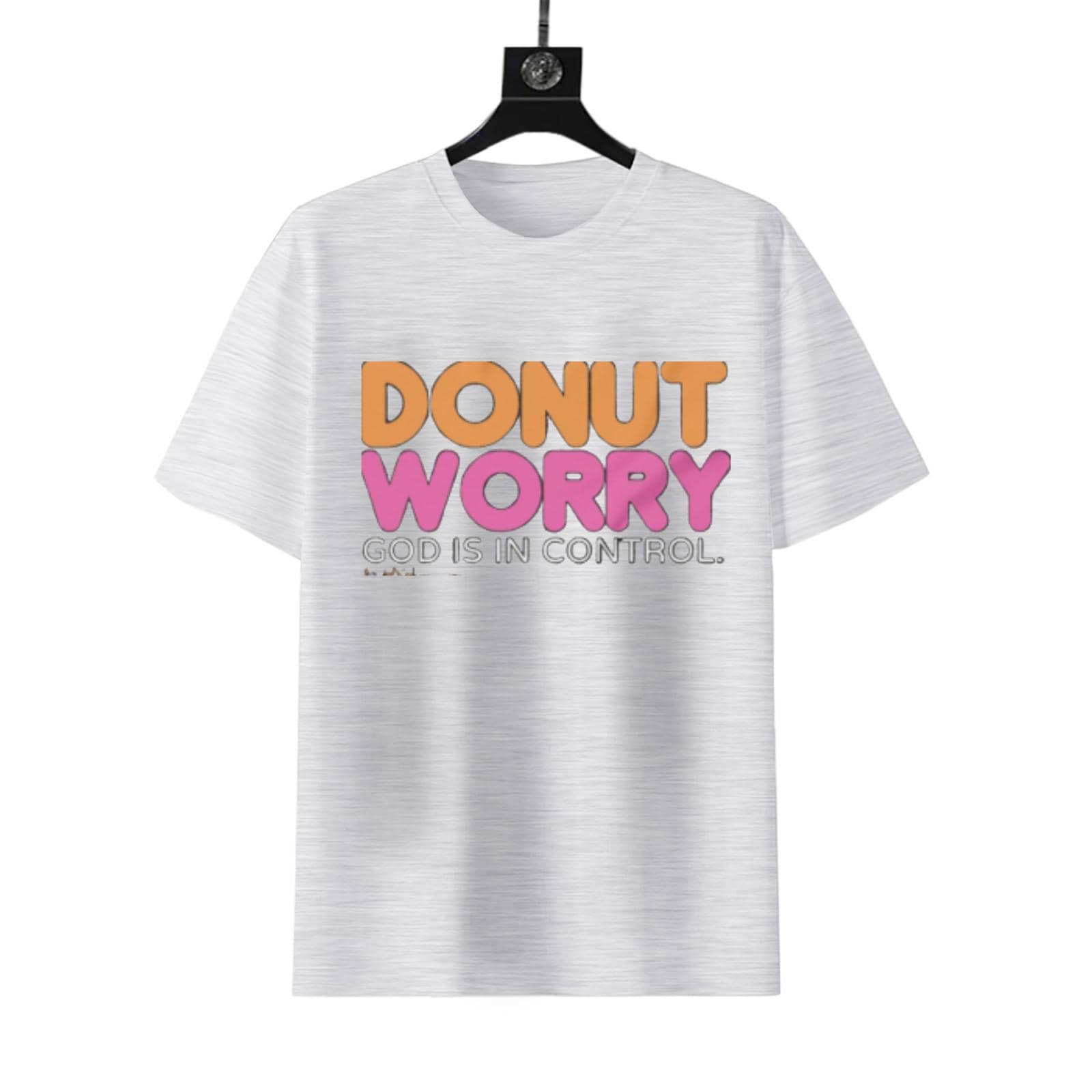 Donut Worry God Is In Control Shirt | Faith Inspired Unisex Tee - Image 6