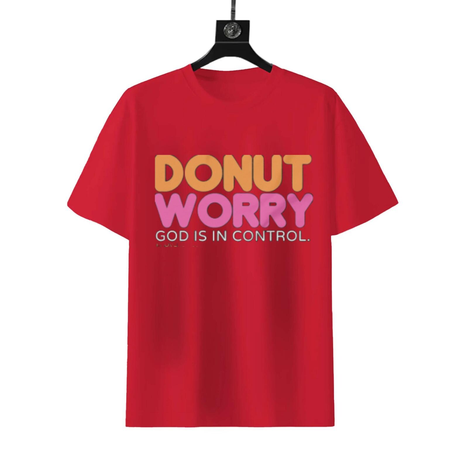 Donut Worry God Is In Control Shirt | Faith Inspired Unisex Tee - Image 8
