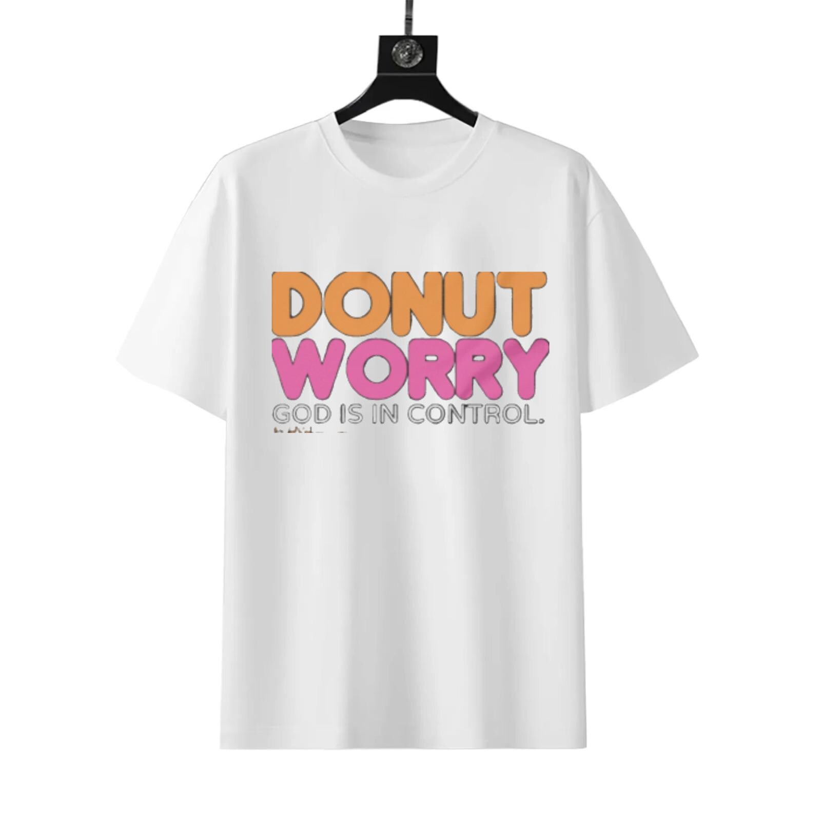 Donut Worry God Is In Control Shirt | Faith Inspired Unisex Tee - Image 9