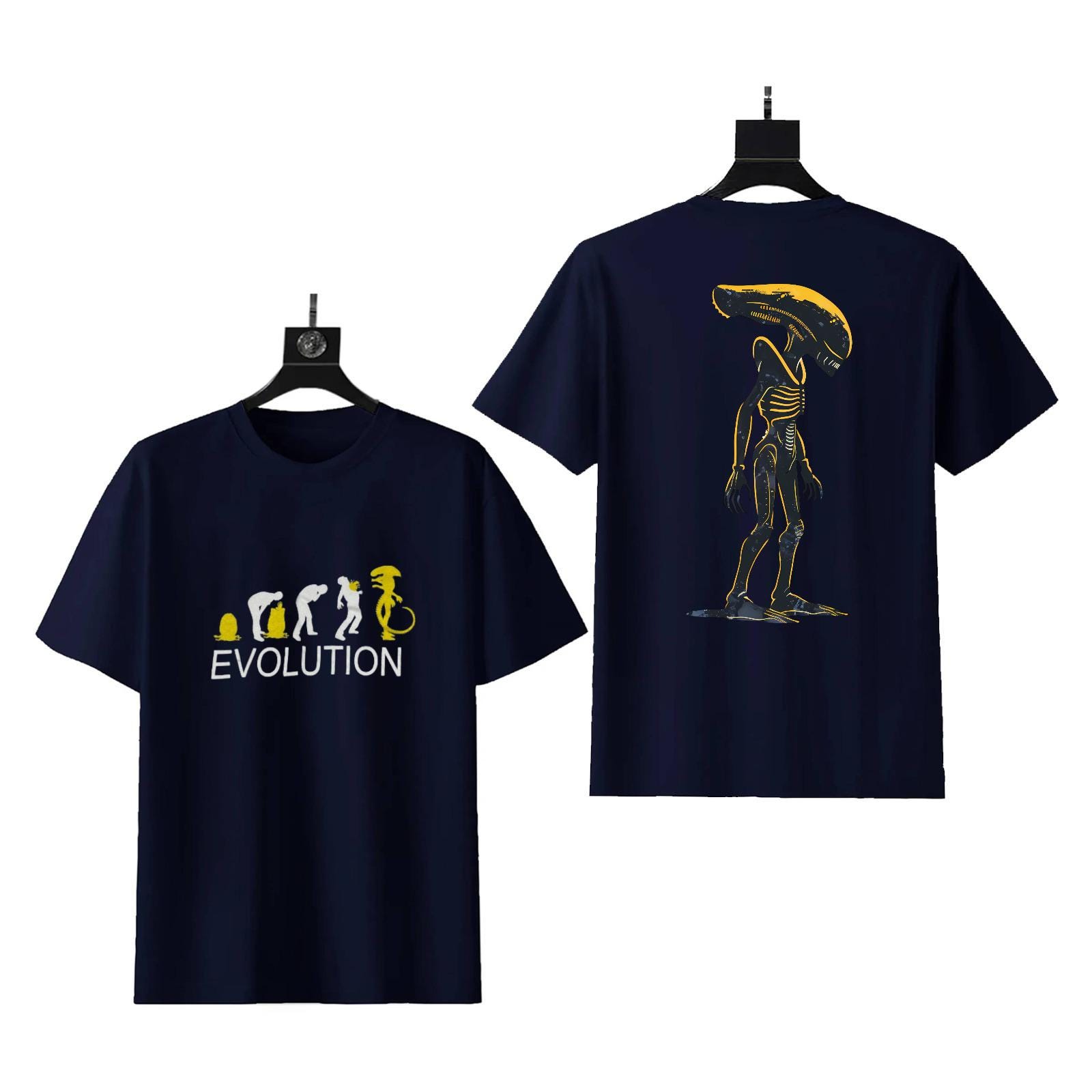 Alien Xenomorph T-Shirt | Facehugger Pod Evolution Graphic - Image 8
