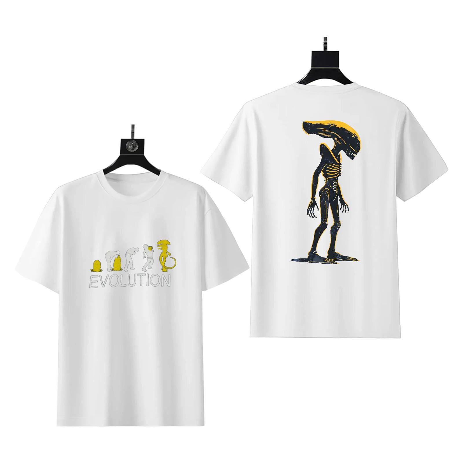 Alien Xenomorph T-Shirt | Facehugger Pod Evolution Graphic - Image 10
