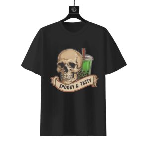 Skull Matcha Halloween T-Shirt | Spooky & Tasty Graphic Tee