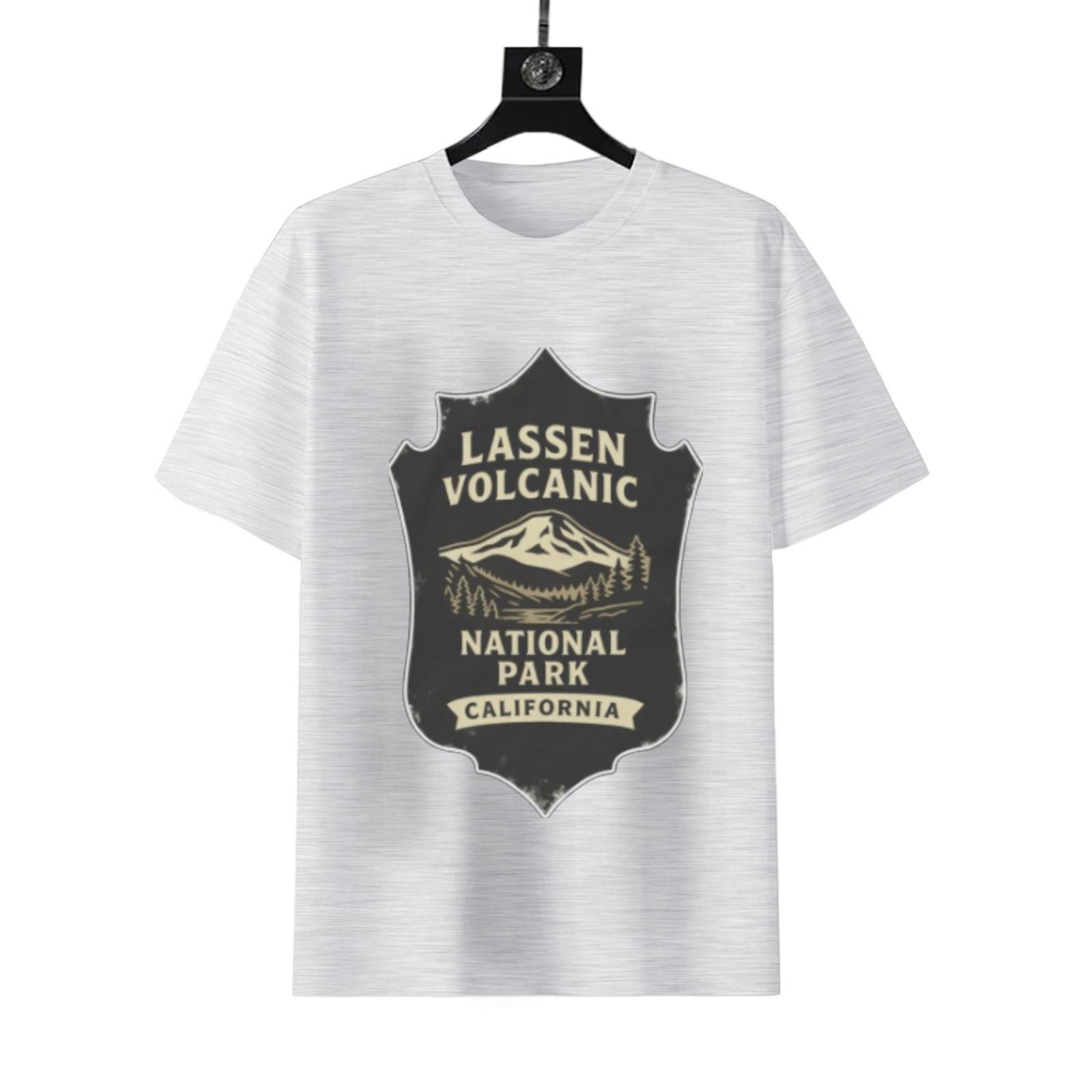 Lassen Volcanic National Park T-Shirt | California Retro Badge Tee - Image 6