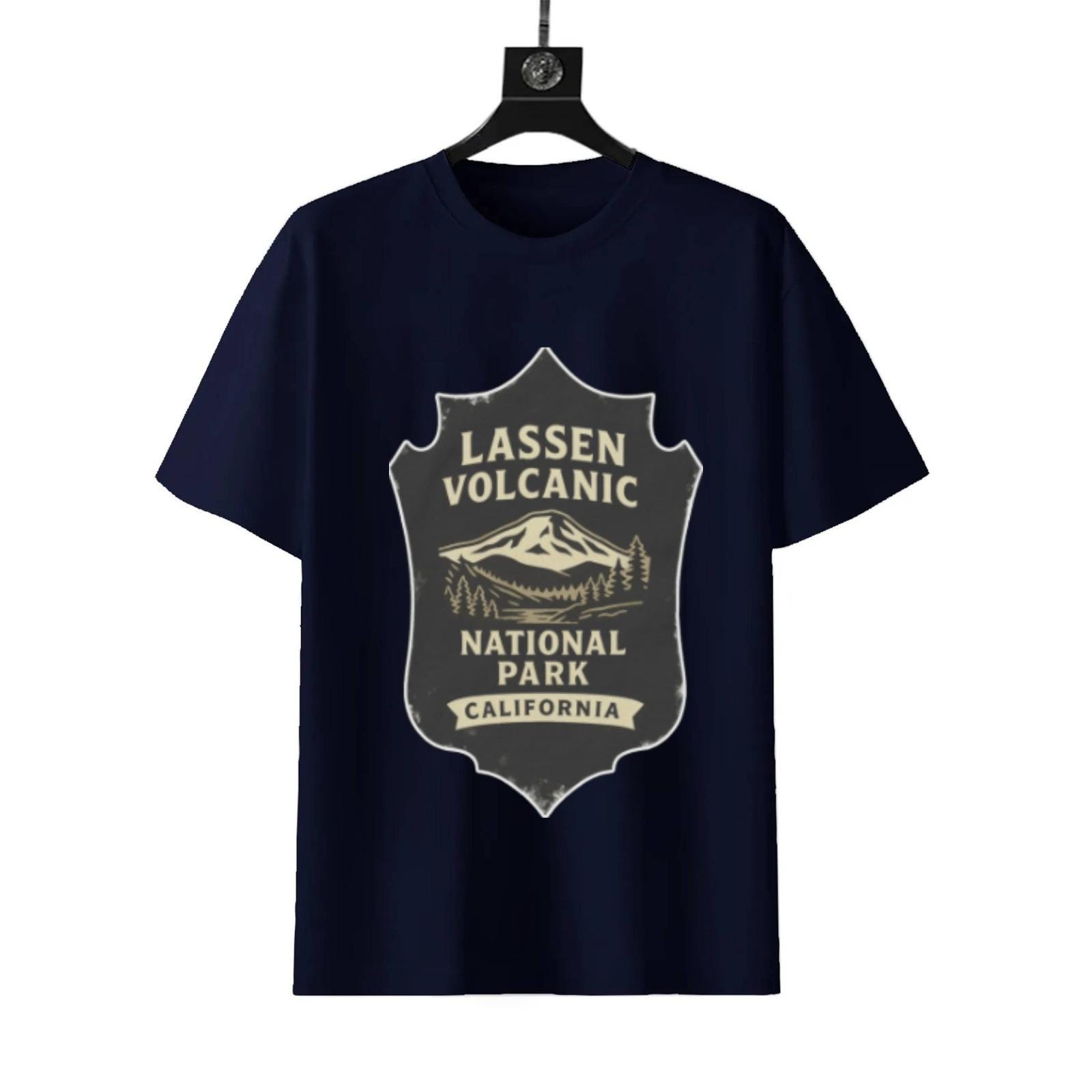 Lassen Volcanic National Park T-Shirt | California Retro Badge Tee - Image 7