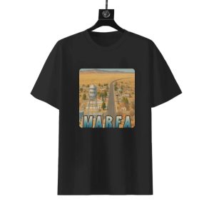 Marfa Texas T-Shirt | Minimalist Desert Landscape Tee