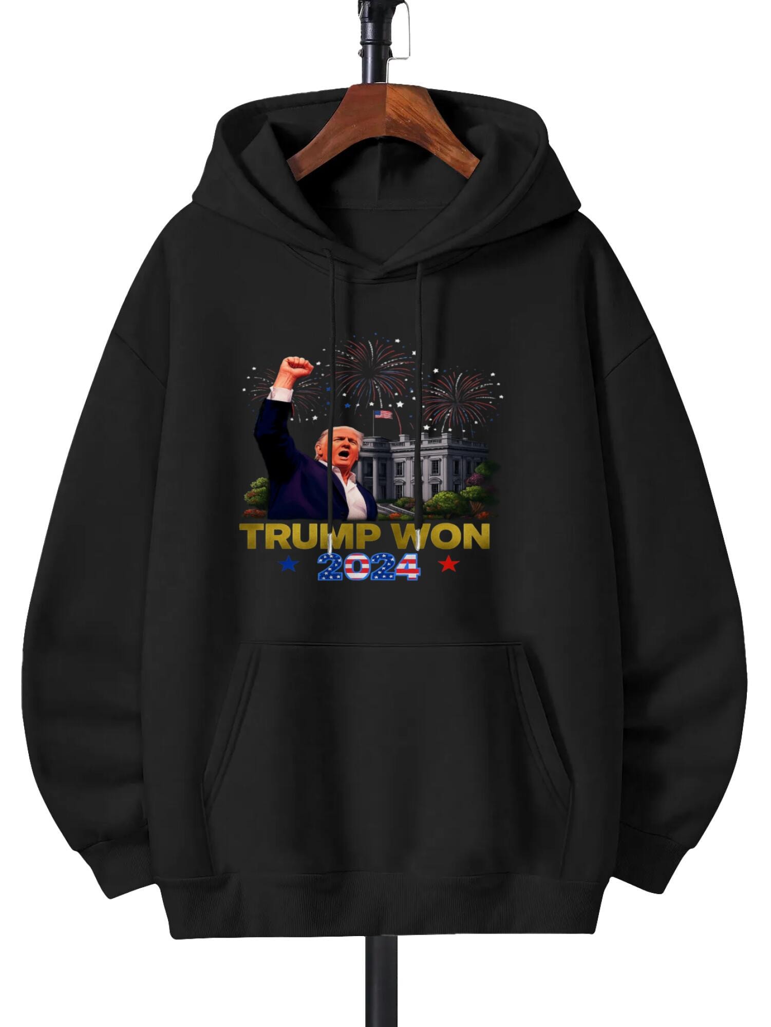 Trump Won 2024 Patriotic T-Shirt, President 47th Of White House Sweathirst Gift Direct injection process - Image 8