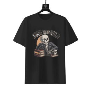 Bone To Be Wild Halloween Shirt | Boys Spooky Rock Tee