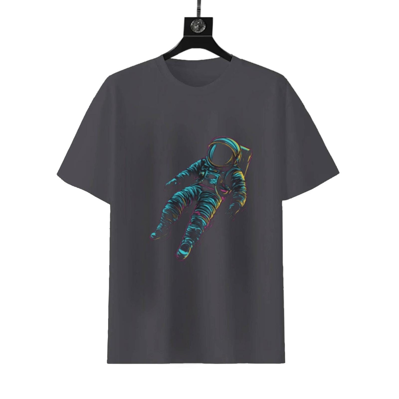 Neon Spaceman Graphic T-Shirt | Vibrant Unisex Retro Tee - Image 5