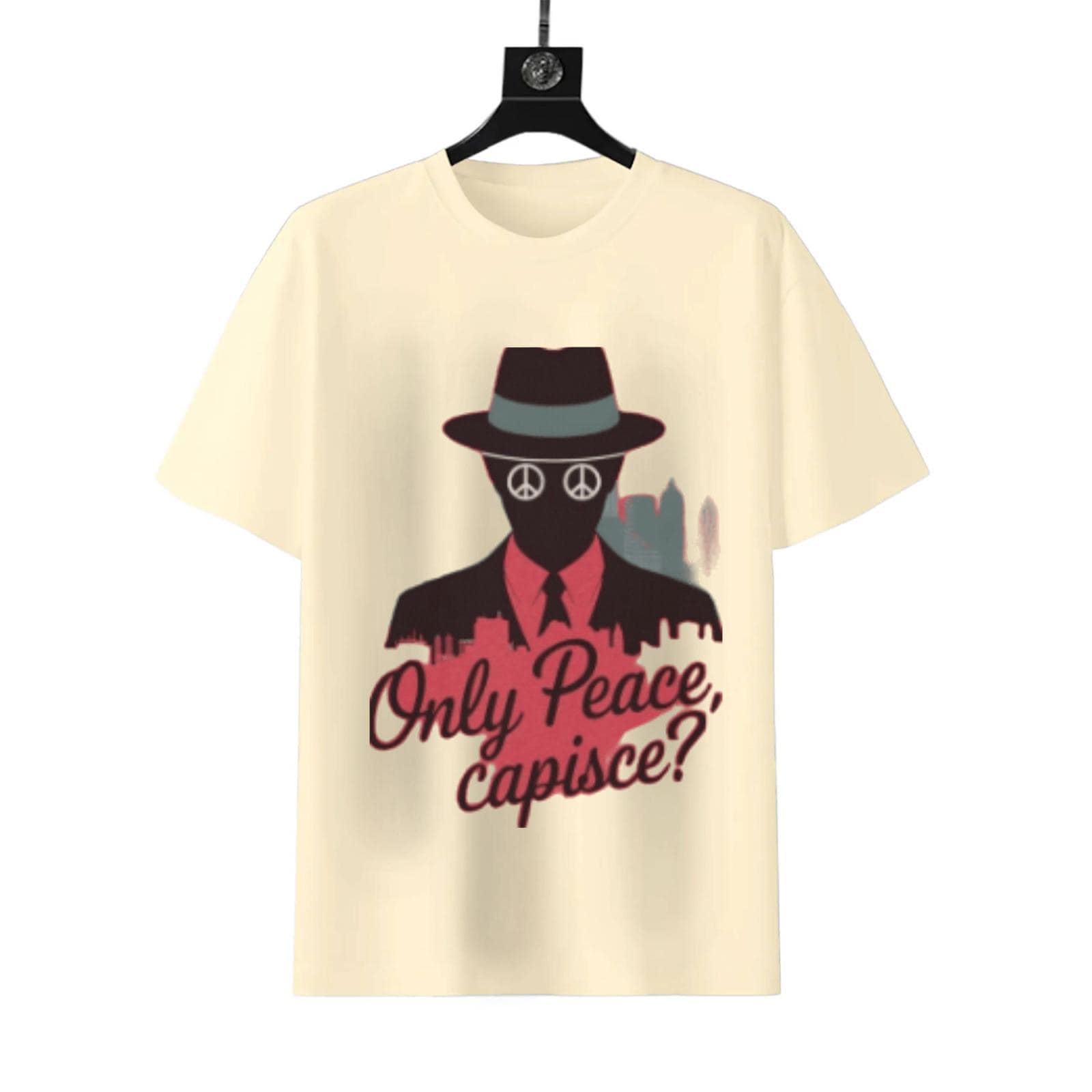 Only Peace Capisce T-Shirt | Italian Humor Graphic Tee - Image 5