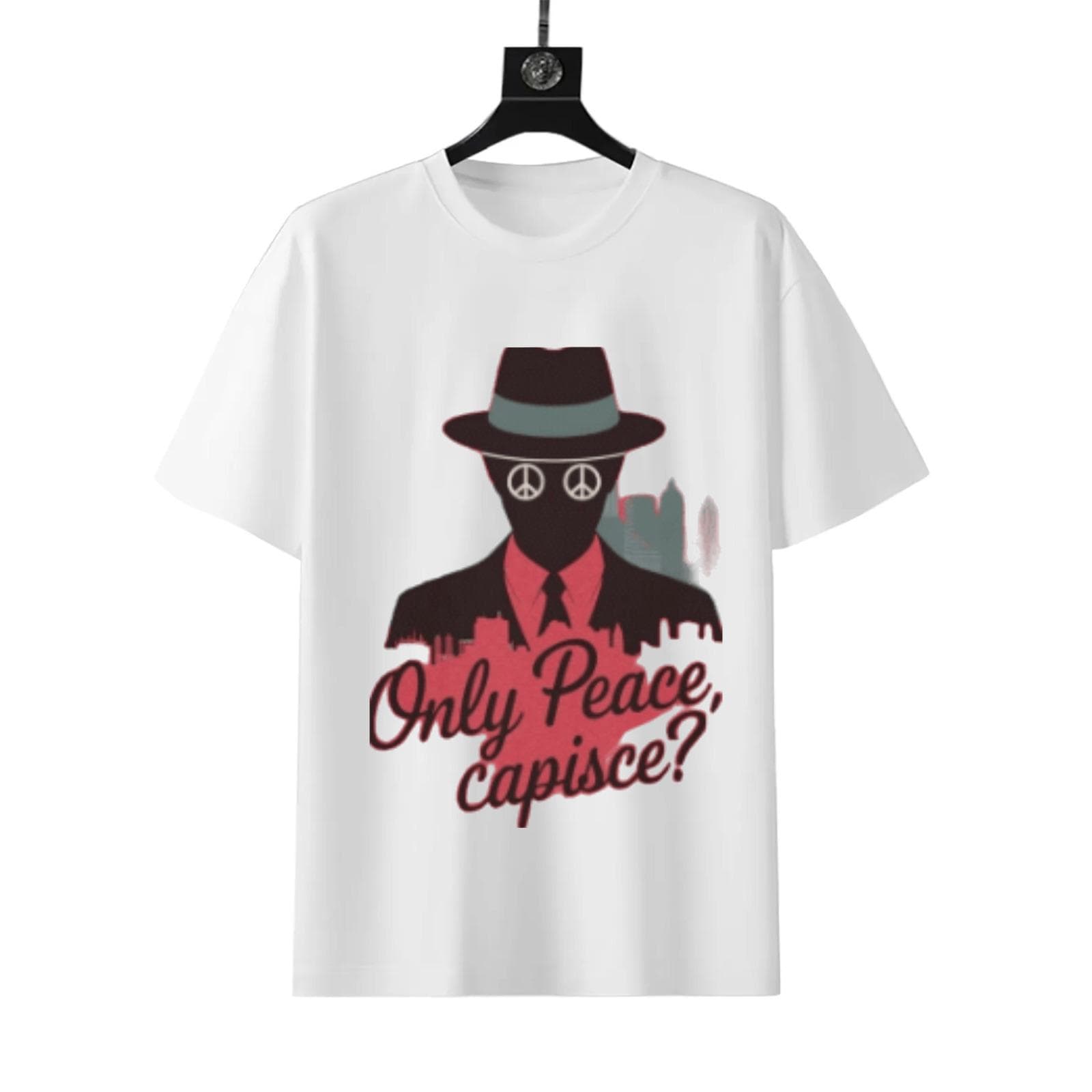 Only Peace Capisce T-Shirt | Italian Humor Graphic Tee - Image 10