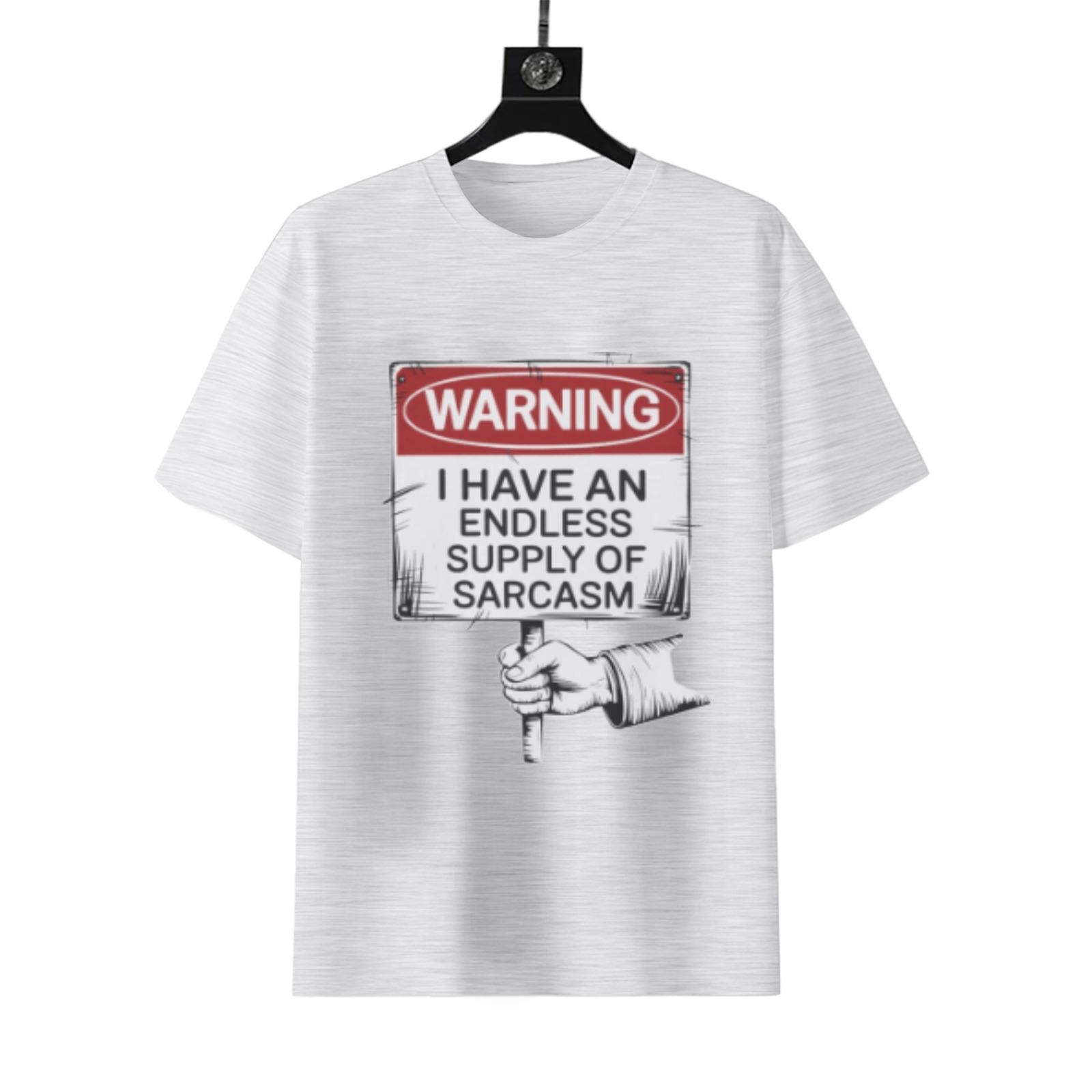 Endless Sarcasm Warning T-Shirt | Funny Unisex Graphic Tee - Image 6