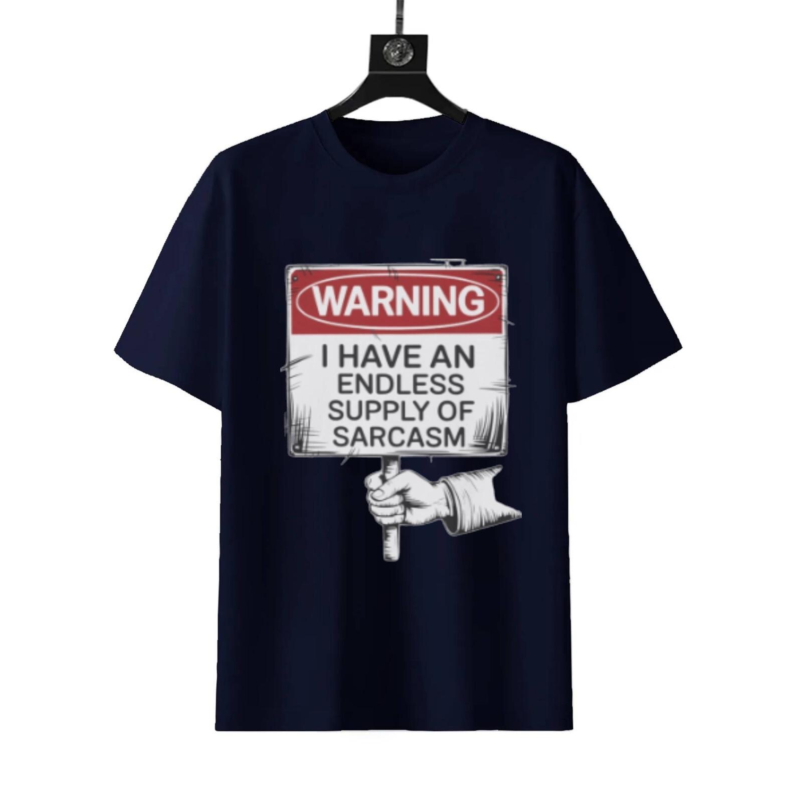 Endless Sarcasm Warning T-Shirt | Funny Unisex Graphic Tee - Image 7