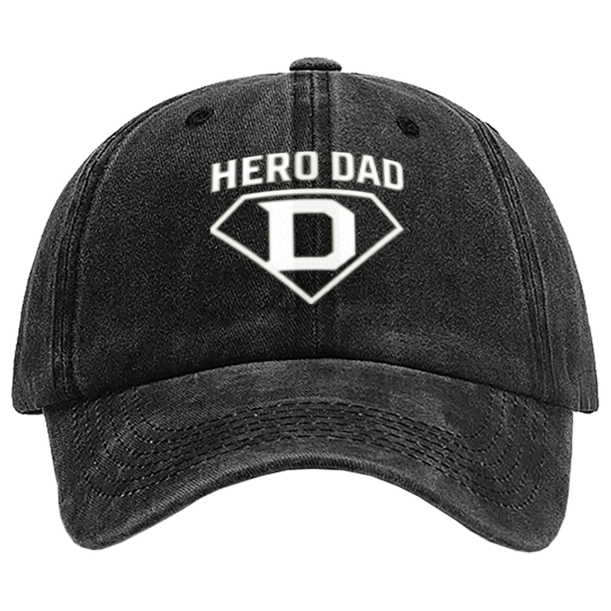 My Hero Dad Hat - 260g Pure Cotton Washed Men's Baseball Cap - Image 3
