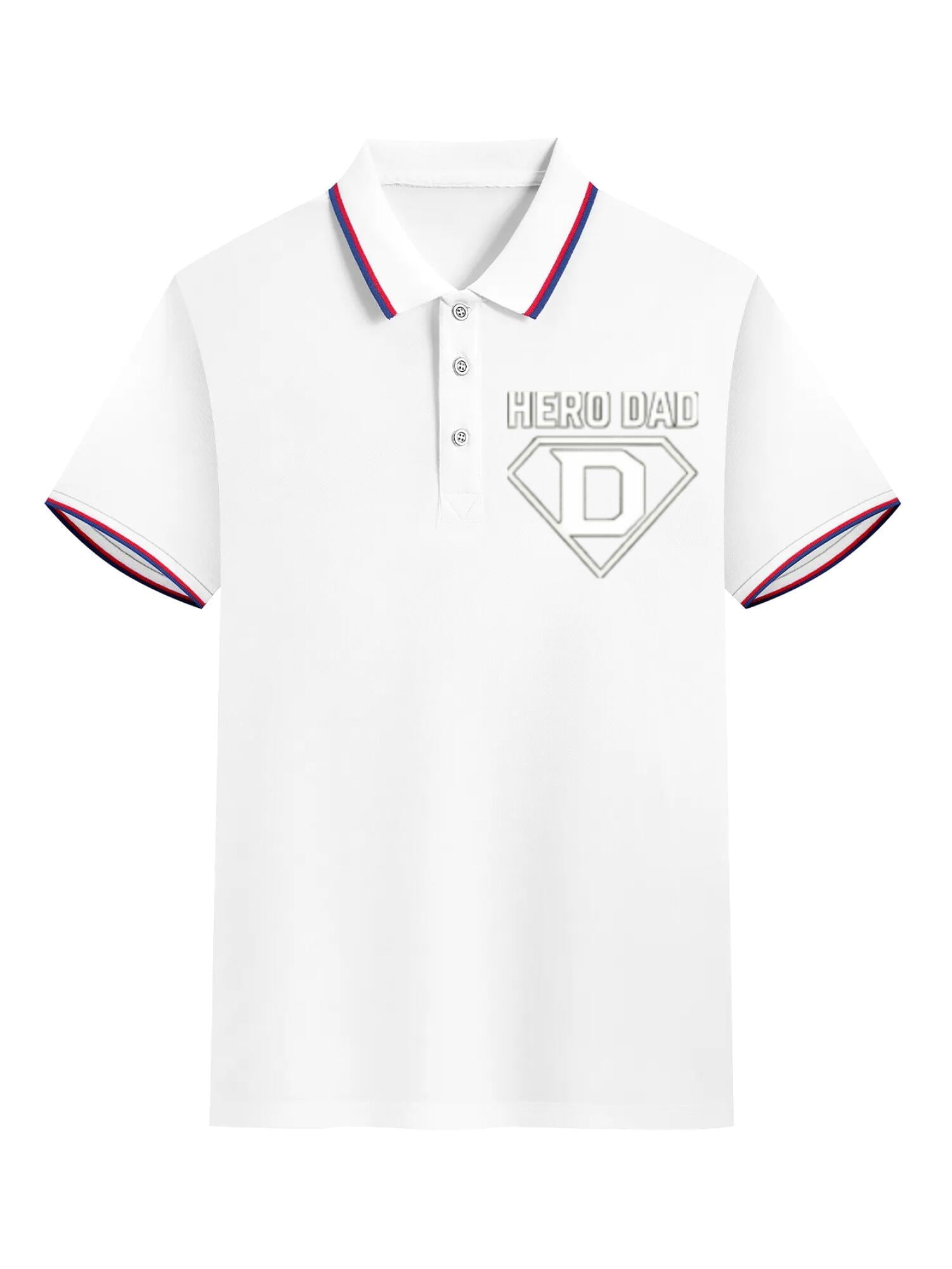 Hero Dad Men's Polo Shirt | 160g Performance Polyester Top - Image 3