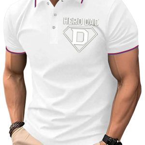 Hero Dad Men's Polo Shirt | 160g Performance Polyester Top
