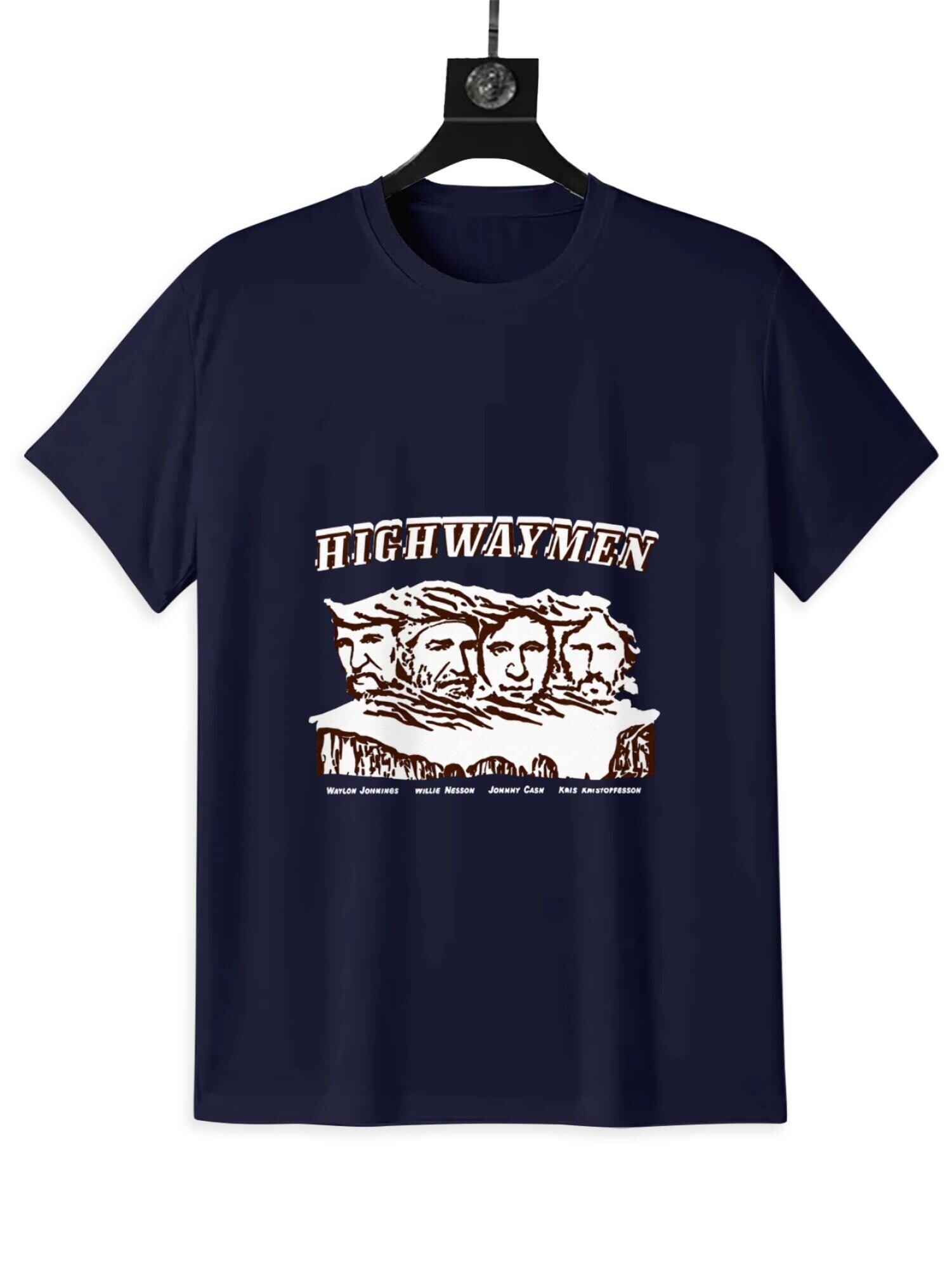 The Highwaymen Band T-Shirt | Waylon Willie Johnny Kris Tee - Image 3