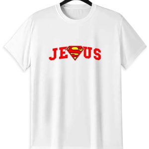 Jesus Super Man T-Shirt | Christian Superhero Faith Tee