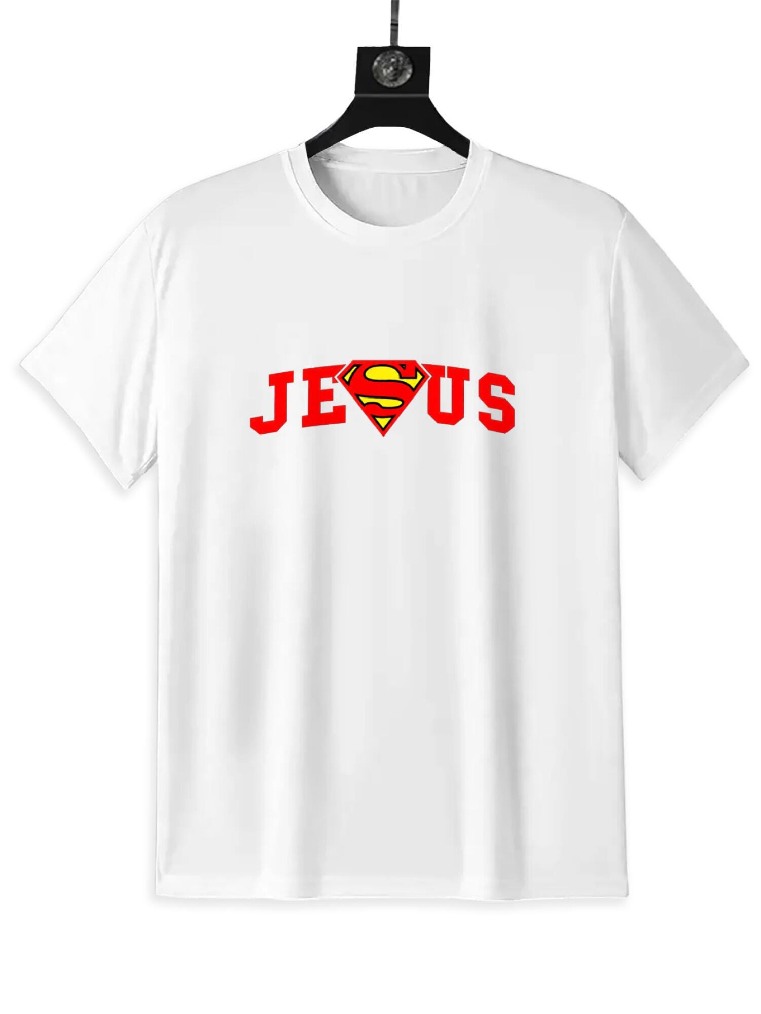 Jesus Super Man T-Shirt | Christian Superhero Faith Tee